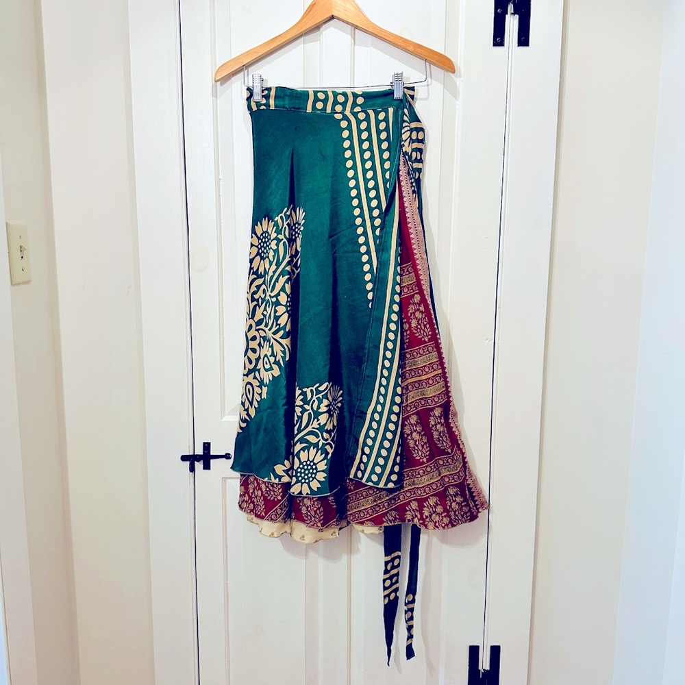 Darn Good Yarn Sari Wrap Skirt